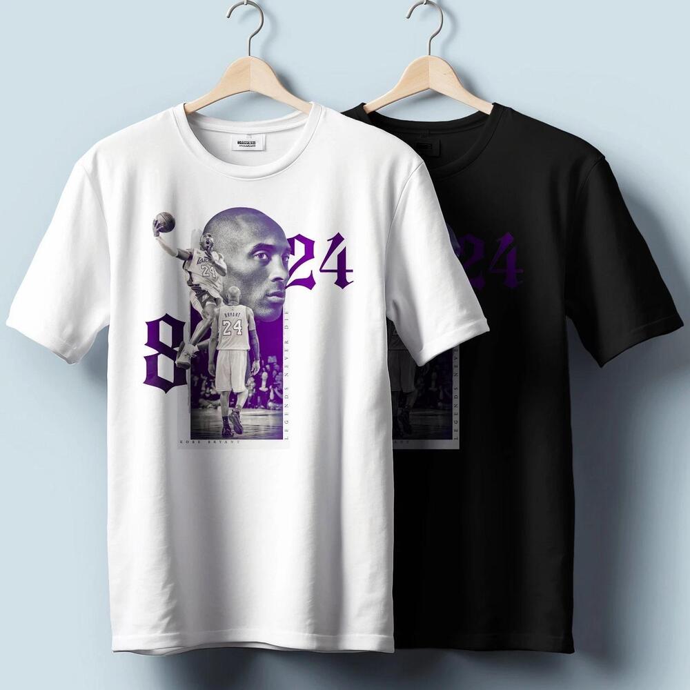 Black Mamba Legacy T-Shirt Iconic Kobe Bryant Graphic Unisex Heavy Cotton